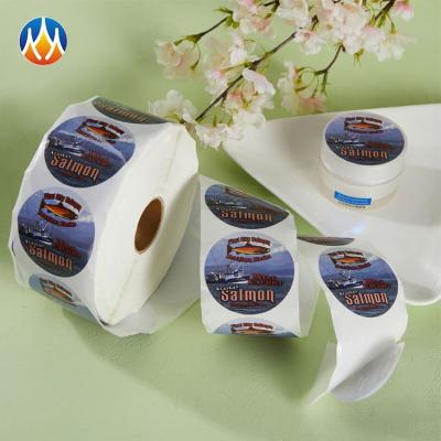 China Self adhesive ROUND CIRCLE ADHESIVE LABEL STICKER CUSTOM PRINT FOR BOTTLE for sale