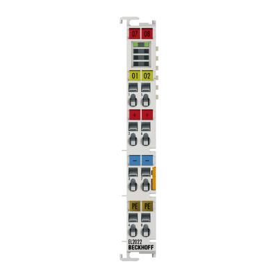 Китай EL2022 Бекхофф. Терминал EtherCAT, 2-канальный цифровой выход, 24 В постоянного тока, 0,5 А, толчок-тяжка, три состояния. продается