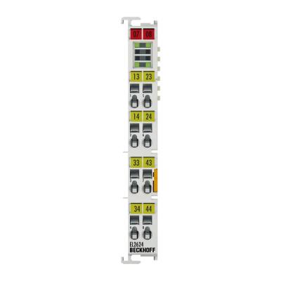 Китай EL2624 Beckhoff. EtherCAT терминал, 4-канальный выход реле, 125 V AC, 30 V DC, 0,5 A AC, 2 A DC продается