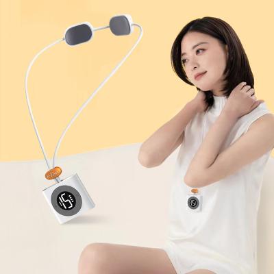 China Factory New Pulse Car EMS Neck Protector Compress Warm Hanging Compress Massage Instrument Portable Pendant Cervical Compress Instrument for sale