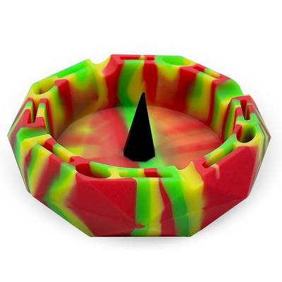 China CLASSIC Custom High Temperature Pointed Silicone Ashtray Portable Ashtray for sale