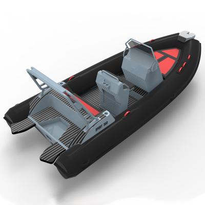 China Aluminum Factory Direct SP560 12 Person PVC ORCA Hypalon Sport Aluminum Rib Boat for sale