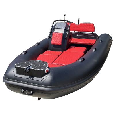 China DL380cm 13ft 3.8m Sport Aluminum Chain 6 Person PVC Aluminum ORCA Hypalon Delux Rib Boat for sale