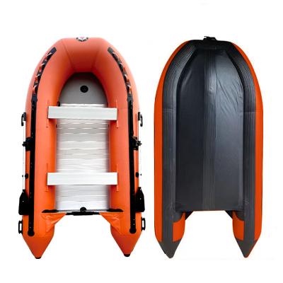 China Heavy Duty 16ft PVC A430 Reinforced Aluminum Floor PVC Inflatable Boat For Rescue for sale