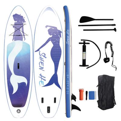 China Women Wholesale Cheap10.5ft total inflatable paddle board stand paddl floating board for sale