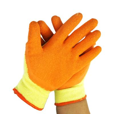 China Latex Coated Gloves 10 Gauge Knitted Cotton Gloves Industrial Latex Coated Gloves Safety Construction Working Gloves for sale