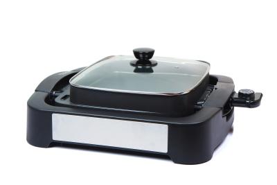 China Reversible Table Household Electric Grill With Adjustable Thermostat Control for sale