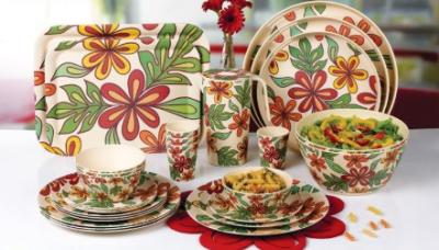 China Shatter - Proof Bamboo Childrens Dinnerware High Strength Heavy Metal Free for sale