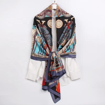 China 2021 Wholesale 2021 Selling Fashion Women Scarves Exquisite Custom Hot Luxury Elegant Soft Pattern Long Turkish Silk Scarf for sale