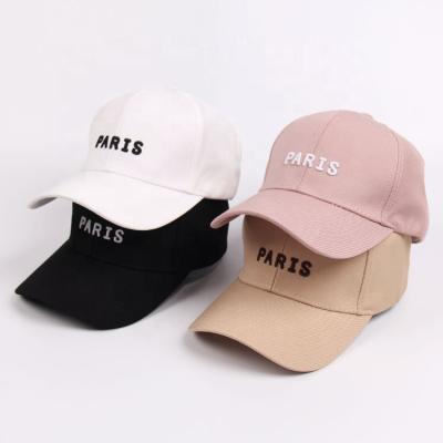 China New COMMON Wholesale Custom Embroidered Logo Hats Summer Fashion Women Adjustable Baseball Caps for sale