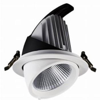 China Warehouse 7W 15W 25W 35W 50W LED Gimbal Down Light antiglare dimmable lights Top Fashion Adjustable Recessed Aluminum Cob Led Downlight for sale