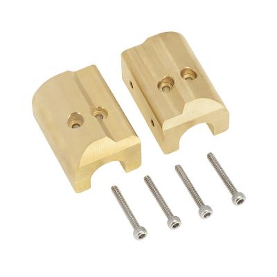 China RC Hobby Front Axle Ballast Brass Weight Set 70G/PC for Axial SCX10II 90046 90047 for sale