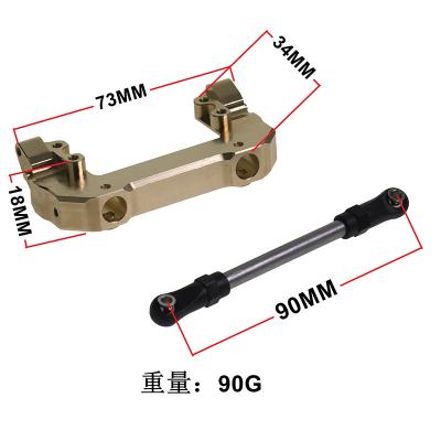 China Remote Control Cars Front Bracket brass servo and customized link Rod Upgrade Parts Accessories for scx10 axial III AX103007 for sale