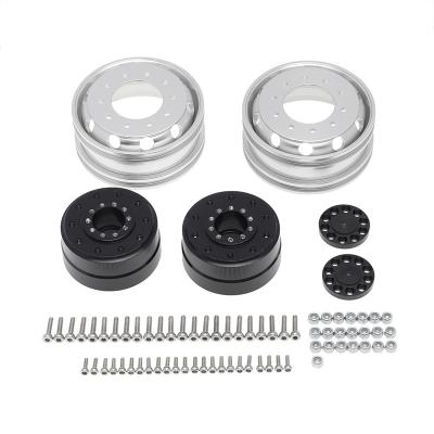 China RC Hobby RC Car Parts Tractor Truck Metal Front Rear Wheel Rim Hubs For Tamiya 1/14 for sale