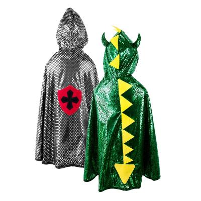 China 2022 Fancy Kids Dragon Knight Cloak Great Pretender Breathable Hot Sale Kids Cloak Dinosaur Cloak Customized Costume for sale