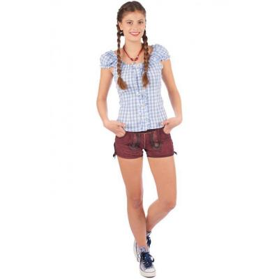 China Breathable Wholesale Ladies Blue Bavarian German Swiss German Oktoberfest Fancy Dress Outfit (Bavarian Traditional Shirt) for sale