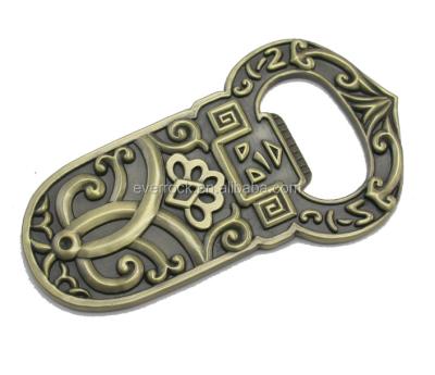 China Europe Metal Bottle Opener Souvenir Hot Selling Vintage Customized Bottle Opener for sale