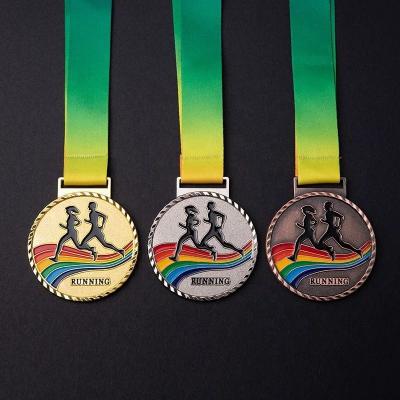 China Wholesale Sports Medals China School Metal Medals Custom Running Souvenir Marathon Medals for sale