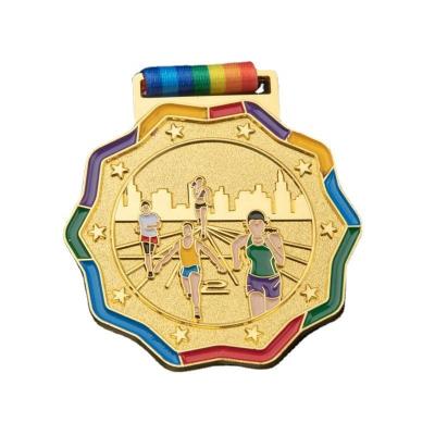 China Wholesale China Metal Marathon Outdoor Sports Medals Running Medals Fun Running Medals for sale