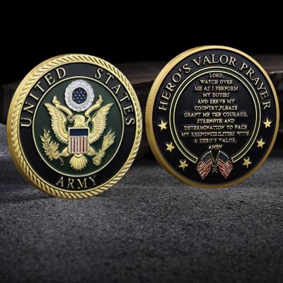 China USA Wholesale Commemorative US Military Army Coins Souvenir Enamel Collectible Coins for sale