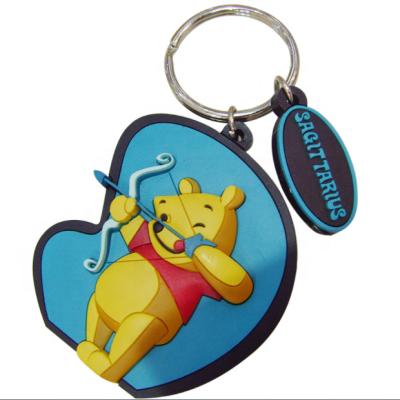 China Soft PVC 3D Teddy Bear Key Chain Promotion/Souvenir/Collection Custom High Quality Key Chain for sale