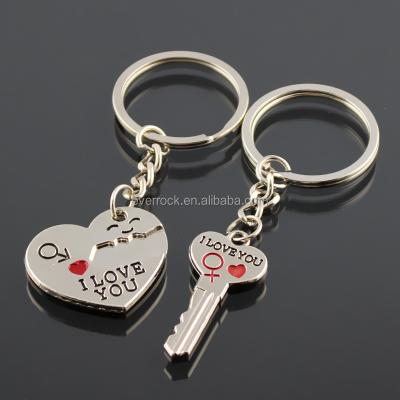 China Promotion/Wholesale Promotional Souvenir/Collection Metal Heart Key Chain Cute Small Price Couple Key Chain for sale