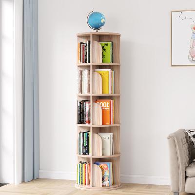 China Rotate 360 ​​Degree Modern Cellar Living Room Table Shelf Bookcase Rotating Shelf For Bookcase Customize for sale