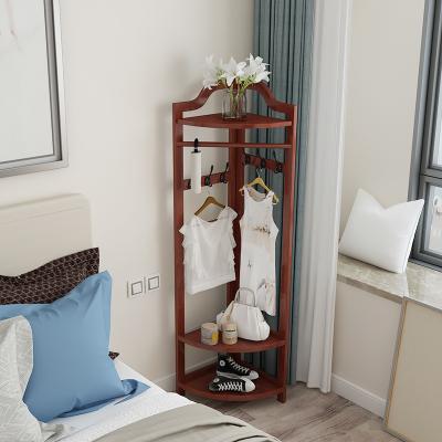 China Easy To Install 2021 Latest Easy To Install Wooden Stylish Modern Corner Coat Rack Rack for sale