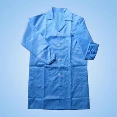 China Antistatic Polyester Dress Shirt Garment ESD Antistatic Fabric For Electronics Factory for sale