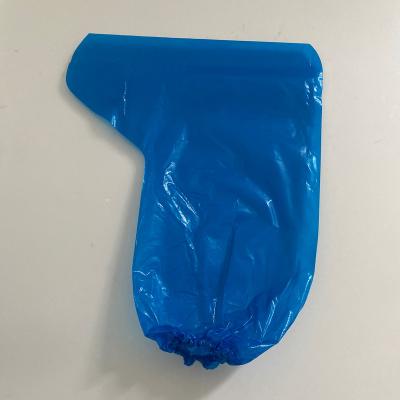 China Factory direct elastic band waterproof wear-resistant PE disposable boots cover long shoes cover for sale