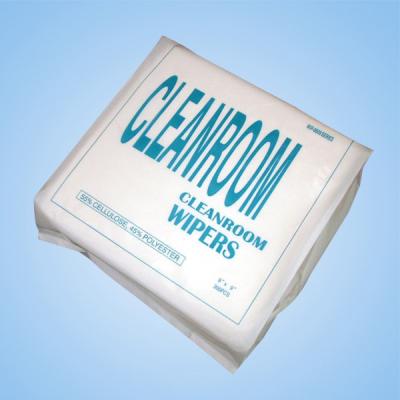 China Cleanroom wiper lint free dustless industrial cleaning 100% polyester cleanroom wipes for sale