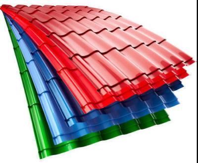 China GB Color Coated Steel Roofing Sheet Width 1000 1219 1250 1500mm PPGI Colour Coated Sheet for sale