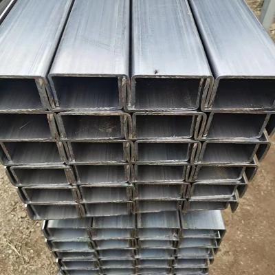 China A53 Q195 Q235 Canal galvanizado AISI ASTM Profile de acero marco de construcción de alta intensidad en venta