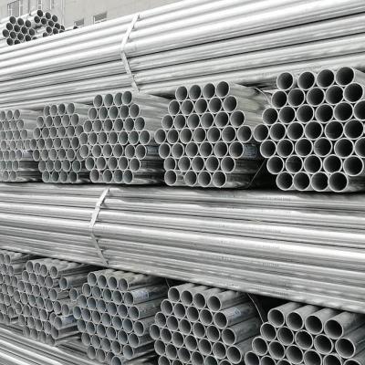 China Hollow Section Galvanized Steel Pipe ERW GI Tube 6m Length BS1139 EN39 zu verkaufen