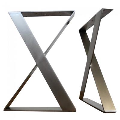 China Wholesales modern x shaped metal dining table steel leg in different size for sale