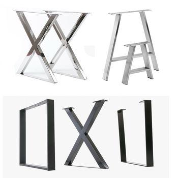 China Metal Waterproof Skillful Workmanship Heavy Duty Furniture Office Restaurant Dining Table Legs Metal Table Legs Desk Legs for sale