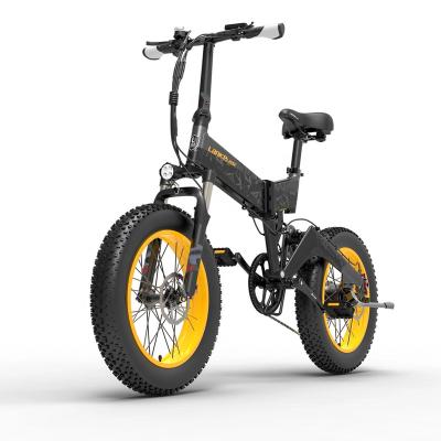 China Aluminum alloy 20 inch fat tire electric bike folding 1000w ebike two wheel electric bicycle for adults 48v 13Ah lithium battery snow bike for sale