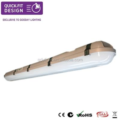 China Car Parking 50W 5FT 150CM IP65 LED Batten Light IK08 Emergency LED Vapor Proof Light for sale