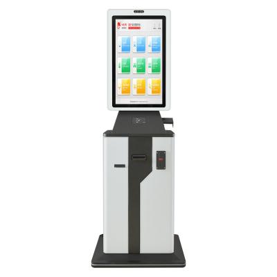 China Advertising Kiosk 23inch Payment Terminal Kiosk Automated Order Machines Self Service Checkout Supermarket Equipment Queue Tagging System for sale