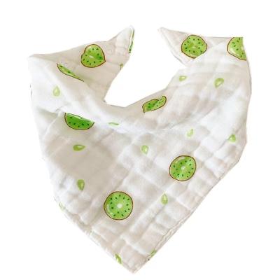 China Factory Custom Hot Selling Newborn Baby Feeding Products Washable Organic Cotton Baby Bibs for sale