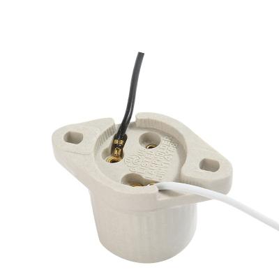 China High Quality Screw Jinyi E26 Ceramic Lamp Holder Part 600V 660W Light Socket for sale