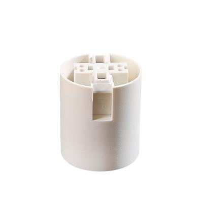 China High quality miniature screw PET lamp base socket 250V 4A lamp base E27 table lamp candle holder for sale