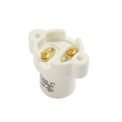 China E17 Screw Lamp Holder Porcelain Ceramic Socket For Ceiling Light Wall Lamp Fittings for sale