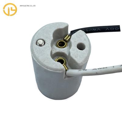 China E14 Screw Lamp Holder Porcelain Ceramic Socket For Ceiling Light Wall Lamp Fittings for sale