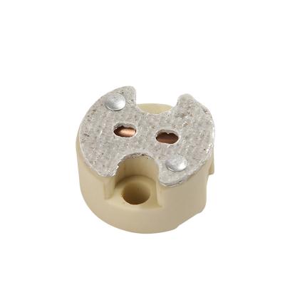 China Practical Ceramic Lamp Holder G4/G5.3/G6.35 Halogen Lamp Base High Socket G4/G5.3/G6.35 Longevity for sale