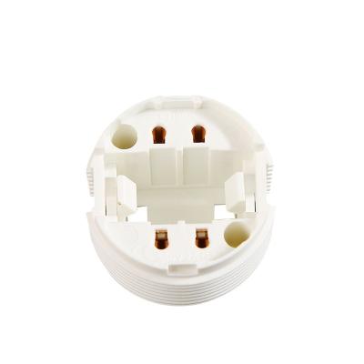 China 600V 660w plug-in light accessories lamp part certification plastic socket for G-24 fluorescent lamp holder for sale