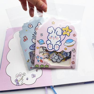 China Waterproof Korean Kawaii Printing Sticker Sets Customized Cute Cartoon PVC Die Cut Sticker Adhesive Decorative Package for sale