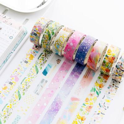 China Washi Tape Maker Waterproof Adhesive Paper Cartoon Kawaii Custom Plan Printing Washi Tape Sticker Wholesale for sale