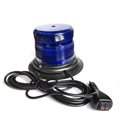 China School Bus Car Roof Strobe Turning Blue Beacon Light Led Strobe Light 12V/24V Wired Safety Warning Magnetic Beacon Light For Lorr Forklift for sale