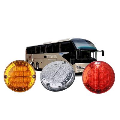 China Bus Light Parts Around Rear Tail Van Bus Rear Light Round Bus Tail Lamp Car Light Truck LED 5 Inch Trailer LED Tail Lights 24v for sale